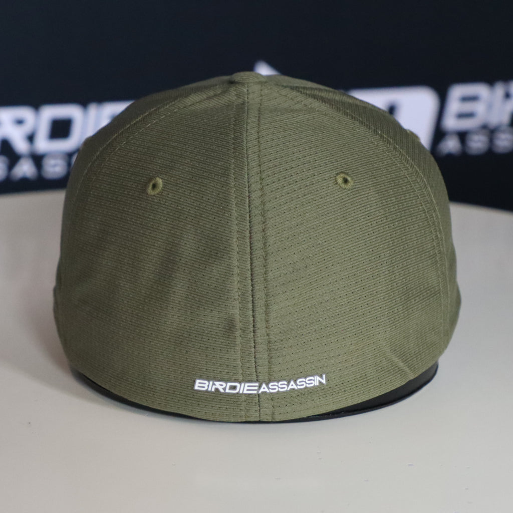 Green Birdie Assassin Players Golf Cap from the back view