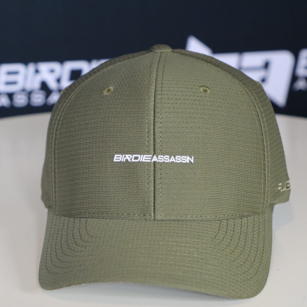 Green Birdie Assassin Players Golf Cap with venom logo on the front
